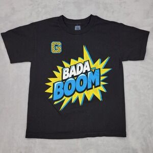 WWE Shirt Boys Medium Black NXT Wrestling Enzo Amore Big Cass Bill Bada Boom Kid